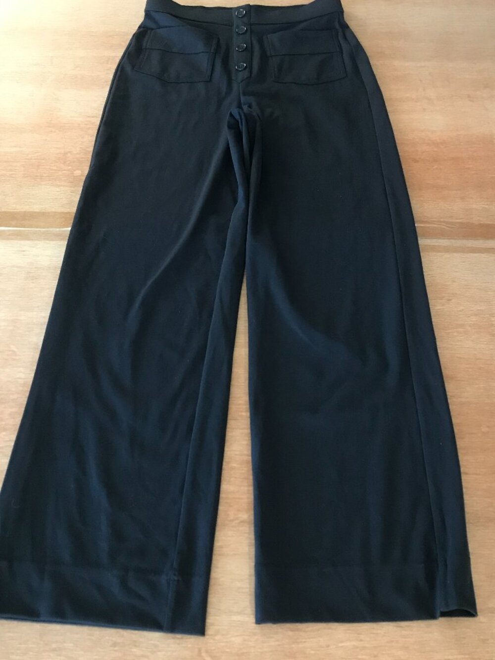 Halara Daystretch High Waisted Straight Leg Pants Women M Black High Rise Pocket